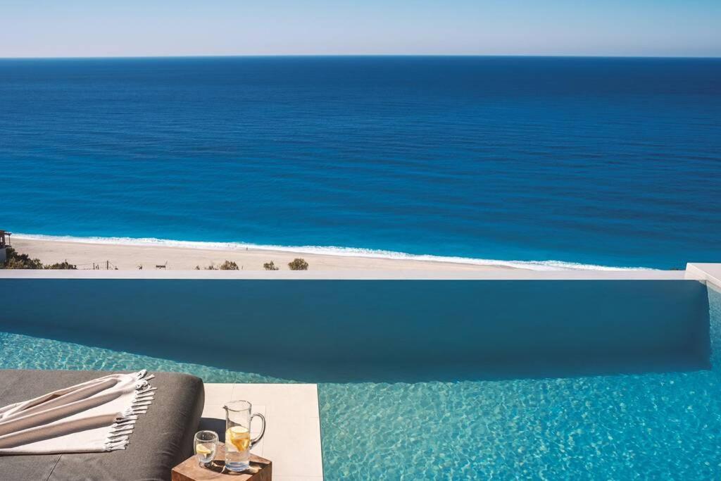 The Wave Twin Villa 2 Kathisma Beach Lefkada Exterior photo